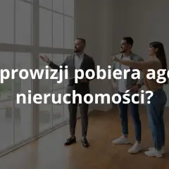 Agent nieruchomości pokazuje parze mieszkanie, dyskutując o maksymalnej prowizji pośrednika nieruchomości.