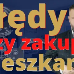 Mężczyzna w garniturze i kajdanki na tle wnętrza. Dowiedz się, na co zwrócić uwagę przy kupnie mieszkania, by uniknąć błędów.