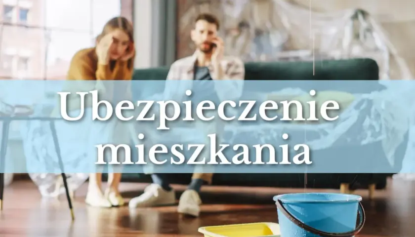 Zmartwieni ludzie rozmawiają przez telefon, gdy woda kapie do wiadra. Dowiedz się, ile kosztuje ubezpieczenie mieszkania w bloku.